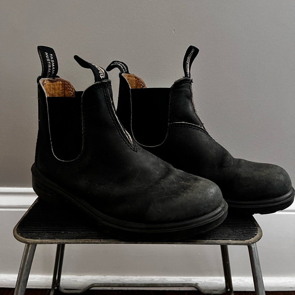 Blundstone Kids Chelsea Boots, Rustic Black Leather